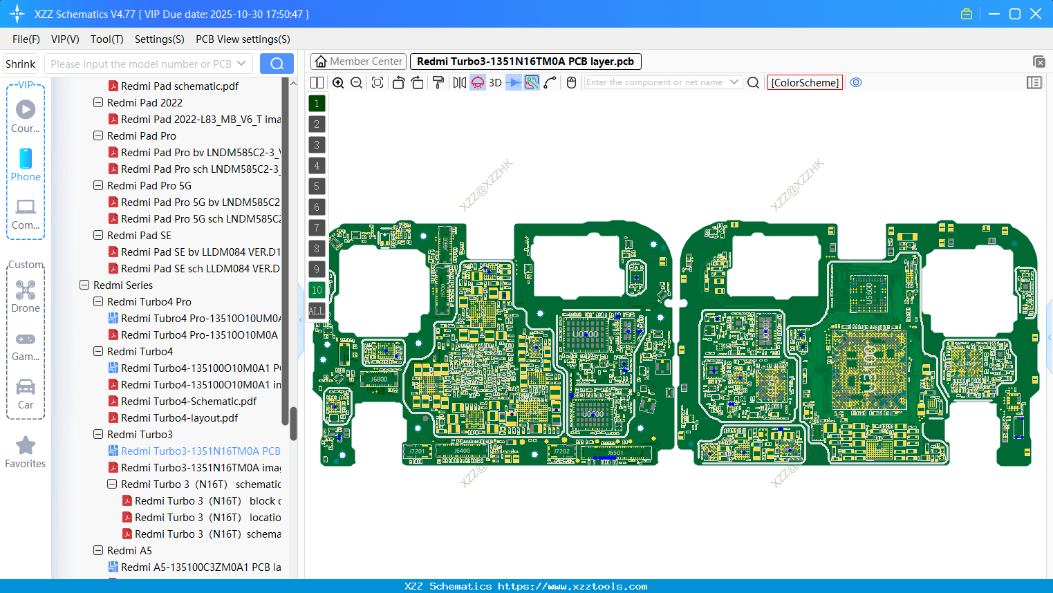 Xiaomi Redmi Turbo3-1351N16TM0A PCB Layer